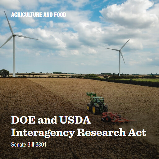 S.3301 118 DOE and USDA Interagency Research Act