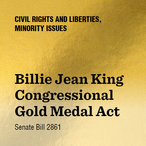 S.2861 118 Billie Jean King Congressional Gold Medal Act