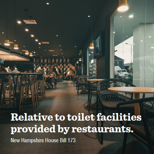 NH HB173 2024 Relative to toilet facilities provided by restaurants