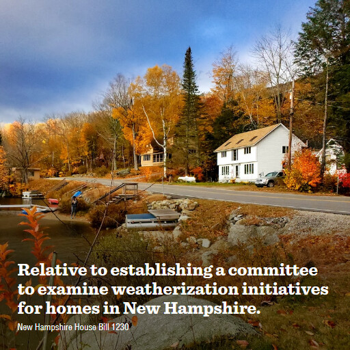 NH HB1230 2024 Relative to establishing a committee to examine weatherization initiatives for homes in Ne