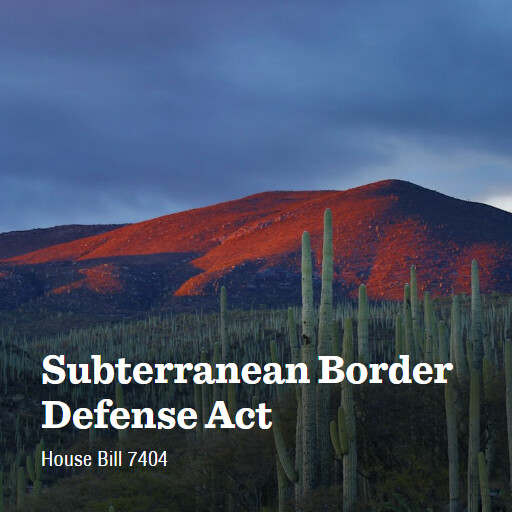 H.R.7404 118 Subterranean Border Defense Act