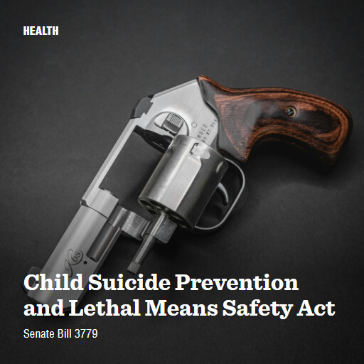 S.3779 118 Child Suicide Prevention and Lethal Means Safety Act