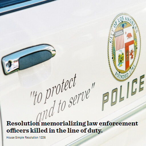 H.Res.1226 118 Resolution memorializing law enforcement officers killed in the line of duty
