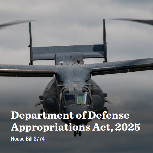 H.R.8774 118 Department of Defense Appropriations Act 2025