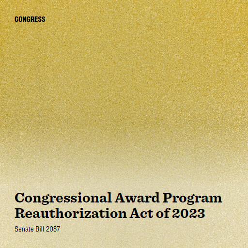 S.2087 118 Congressional Award Program Reauthorization Act of 2023