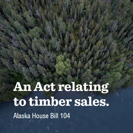 AK HB104 33 An Act relating to timber sales