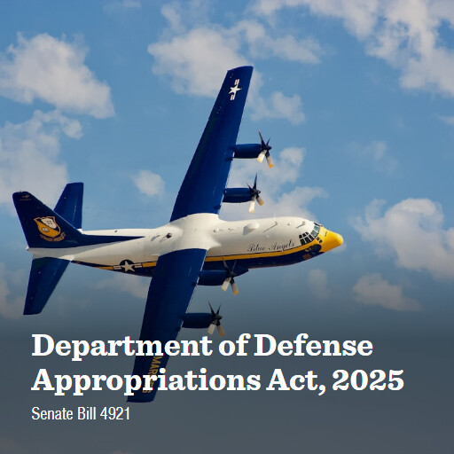 S.4921 118 Department of Defense Appropriations Act 2025