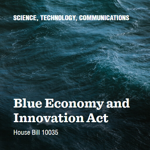 H.R.10035 118 Blue Economy and Innovation Act