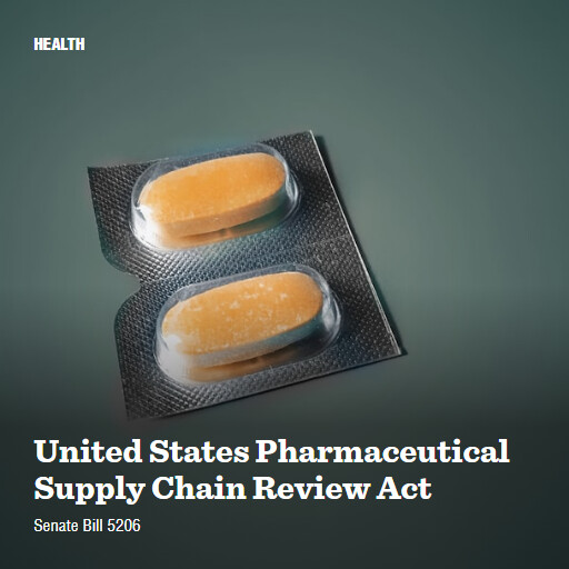 S.5206 118 United States Pharmaceutical Supply Chain Review Act