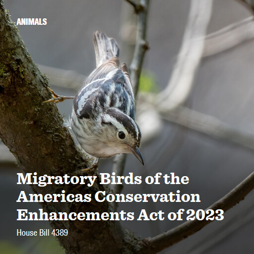 H.R.4389 118 Migratory Birds of the Americas Conservation Enhancements Act of 2023